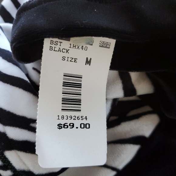 New With Tag Blast Black & White Zebra Print Velvet Zipped Up Front Jacket /Med. - Picture 3 of 11